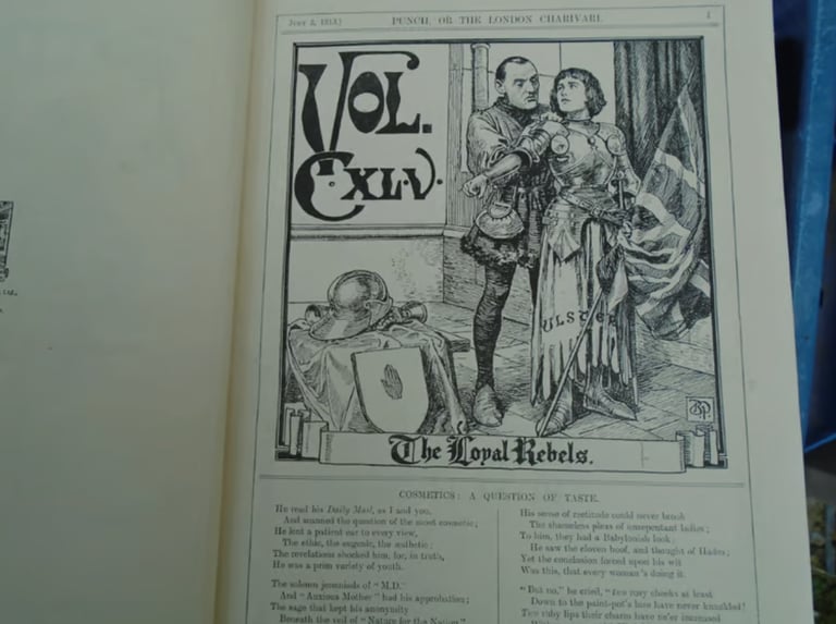 Vintage 8 x Punch Hardback Books