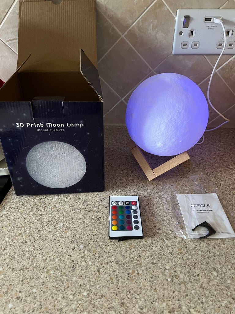 image for 3D Print Moon Lamp