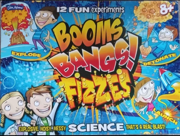 image for BOOMS, BANGS, FIZZES! 12 fun experiments