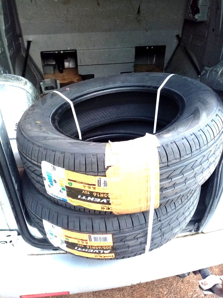 2 x ALVENTI 205/65 R16 95V tyres for cars but not for vans