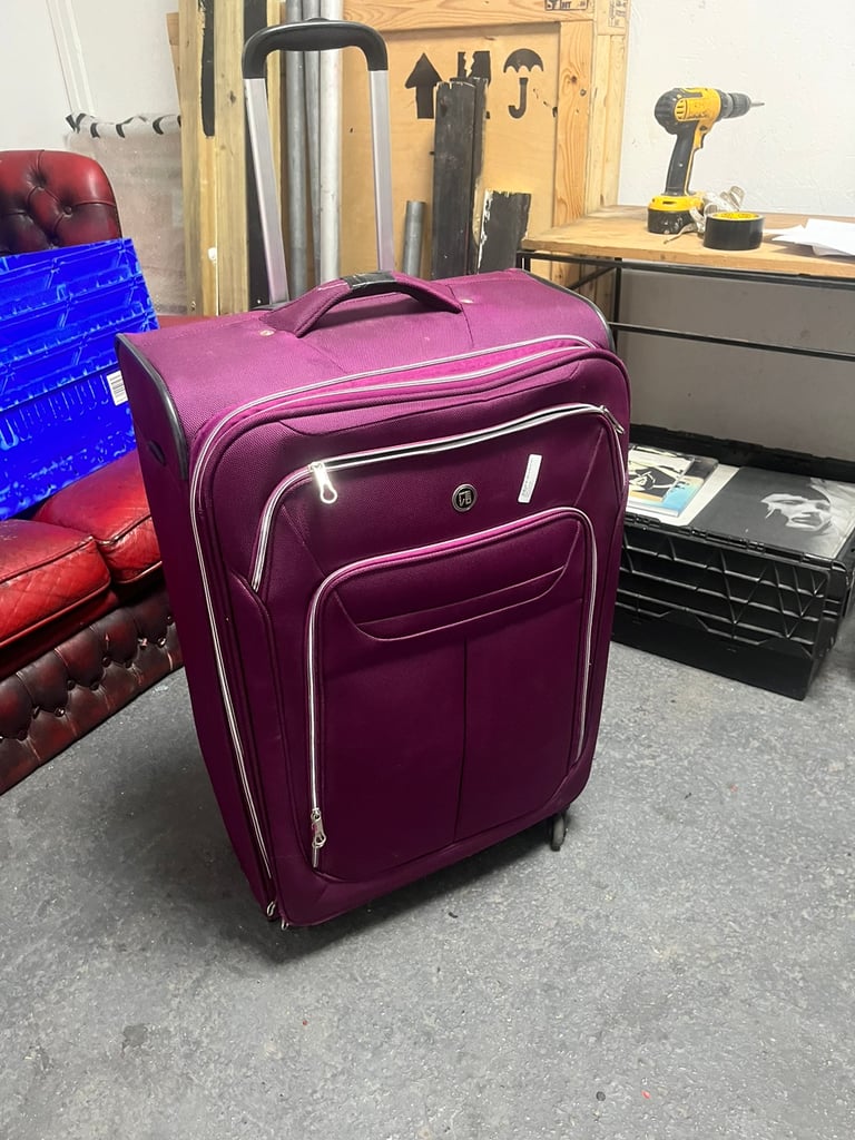 large purple suitcase on wheels 72 x 50cm luggage travel | in Brick ...