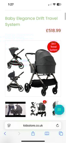 Baby Elegance Drift Pram Set (Huge bundle RRP £800) in