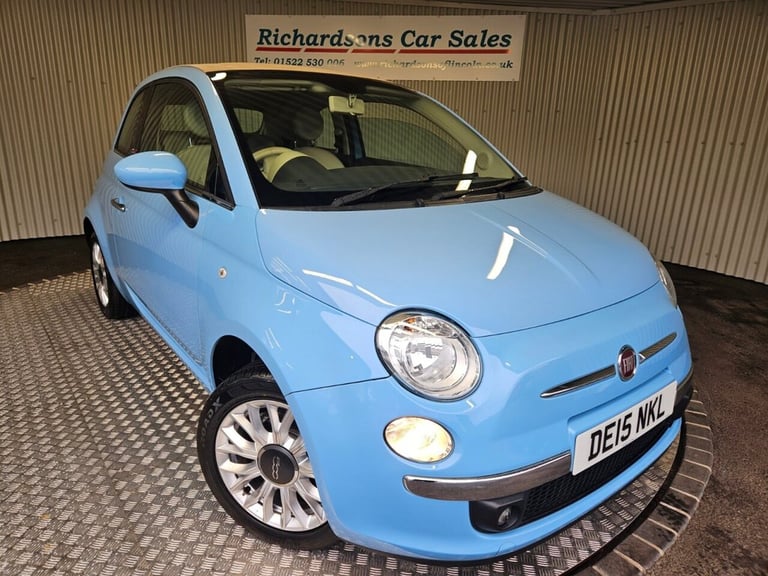 2015 Fiat 500C 1.2 Lounge Convertible 2dr Petrol Manual Euro 6 (s/s) (69 bhp) Convertible Petrol ...