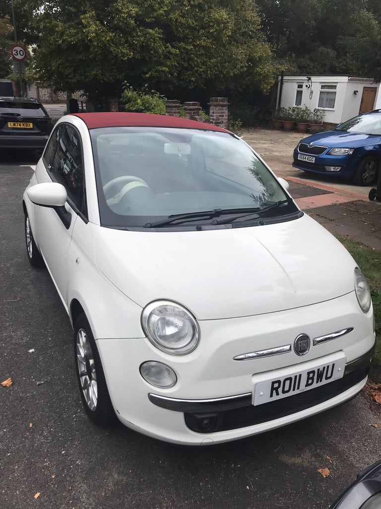Fiat, 500, Convertible FSH star stop new mot , 2011, Manual, 1242 (cc), 3 doors