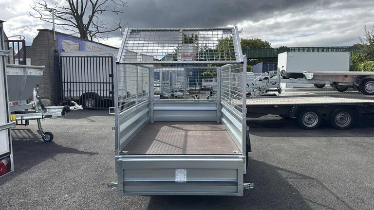 Brand new Zaslaw 205SU 7ft x 4ft single axle tipping trailer with 60cm mesh