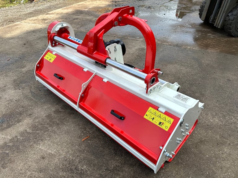 image for Heavy Duty 180 NEW Flail Mower Side shift (Hammer Flails) for tractor Hydraulic Side Shift,