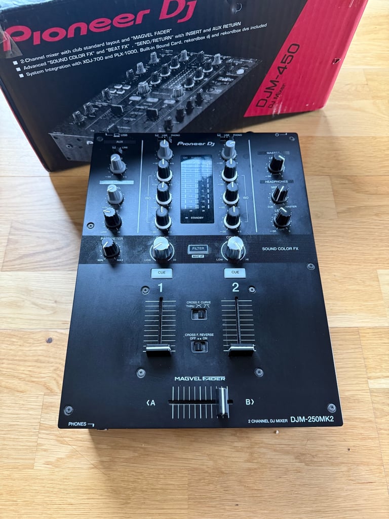 image for Pioneer DJM 250 MK2 2 channel dj mixer* mint condition
