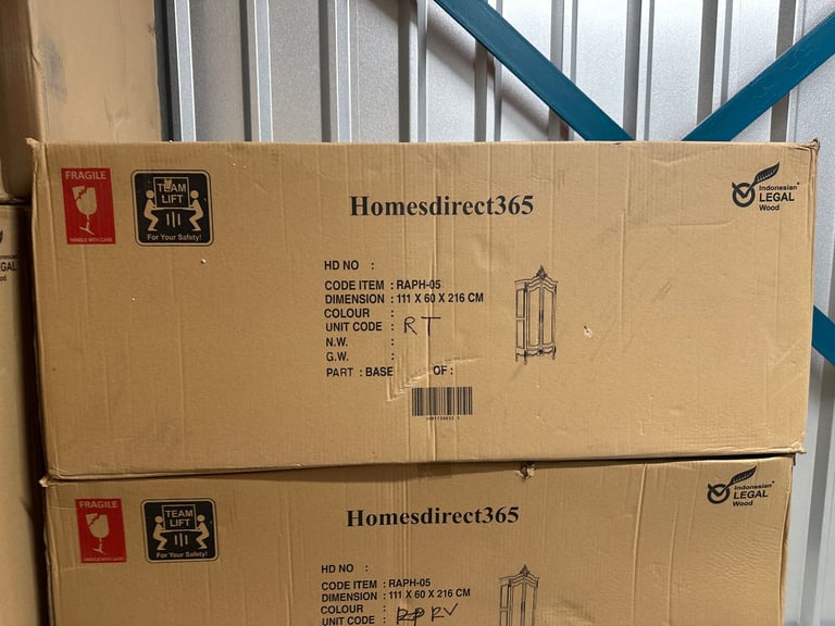 Masterpiece La Rochelle Handmade French Antique Style Mirrored Wardrobe / Armoire - Brand New