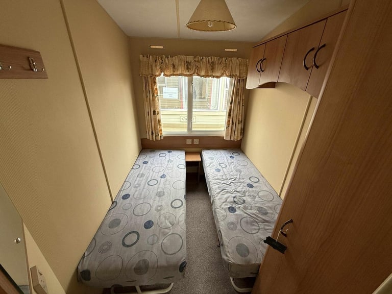 Compact 12ft wide 2 Bed Static Caravan - DG, New Carpet - Offsite Sale, Own Land