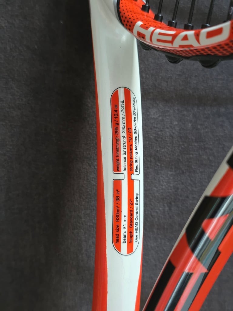 Head Radical Microgel MP 18x20 Tennis Racket Grip 4 Used New String