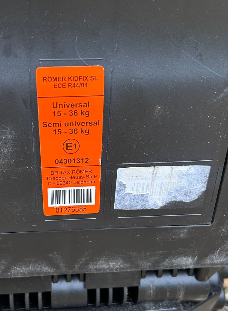 Britax Romer Kidfix SL car seat, good condition