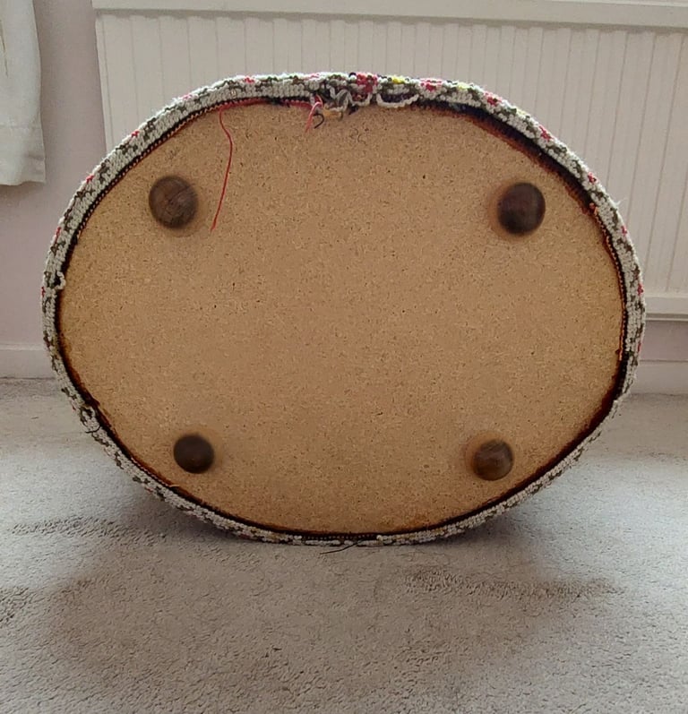 Oval Storage Box Tapestry Decorated