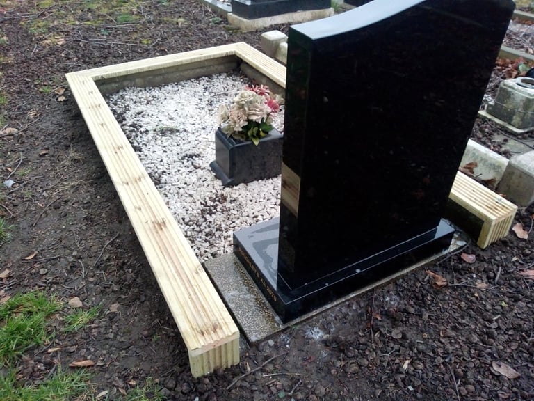 GRAVE SURROUNDS 'CUSTOM MADE TO ORDER'  £340 CASH ON COLLECTION