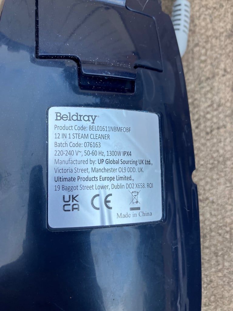 Beldray 12 in 1 steam cleaner 