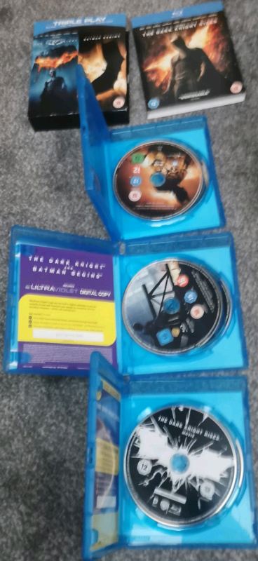 Batman Begins / The Dark Knight /The Dark Knight Rises Blu-Ray Films