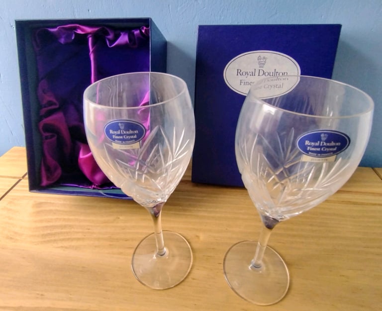 Vintage Royal Doulton Juliette Goblets (BOXED)