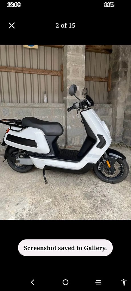 Niu cargo electric scooter.