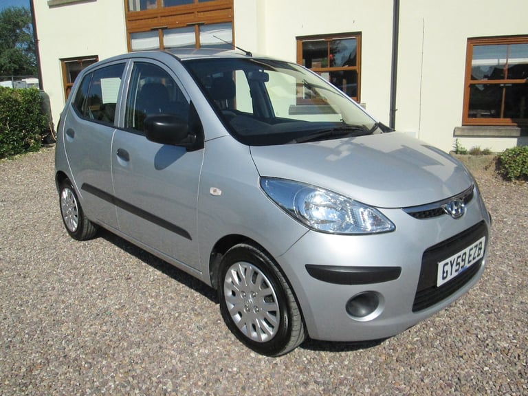 Hyundai i10 Classic. 2009. Silver. Just 12,000 miles. Service history. £35 tax. 
