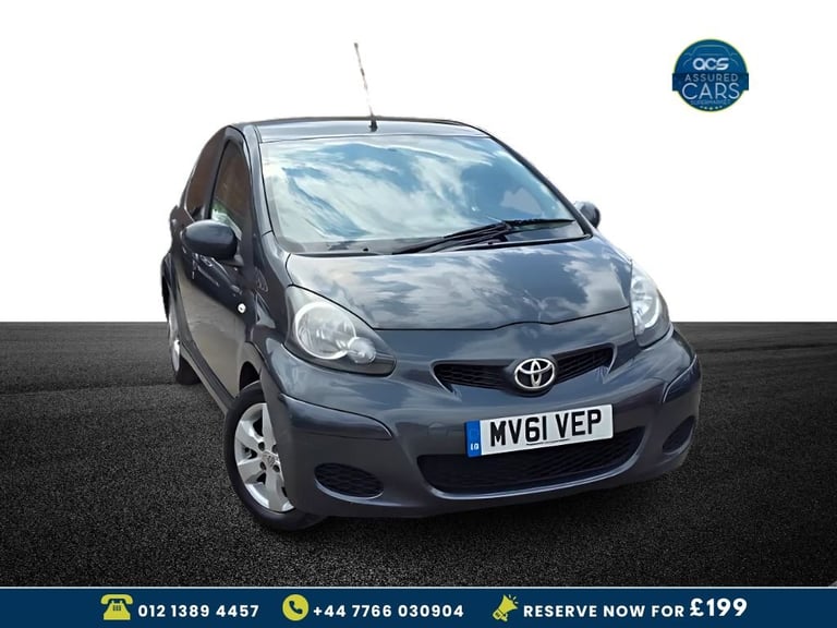 2011 61 TOYOTA AYGO 1.0 VVT-I GO HATCHBACK 5DR PETROL MANUAL EURO 5 (67 PS)