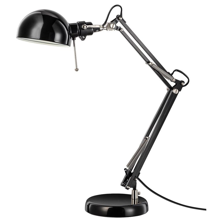 image for IKEA black desk lamp 