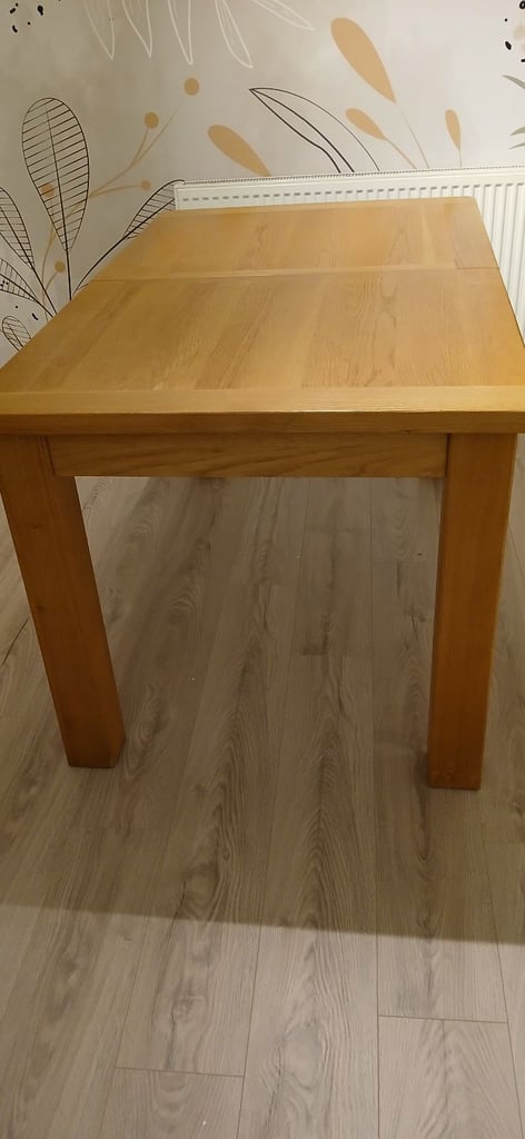 Solid wood dining extending dining table  