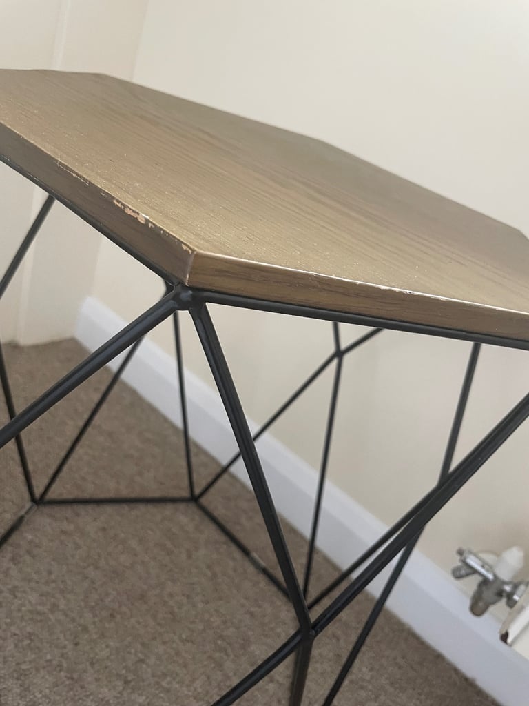 Next Wood and metal side table 