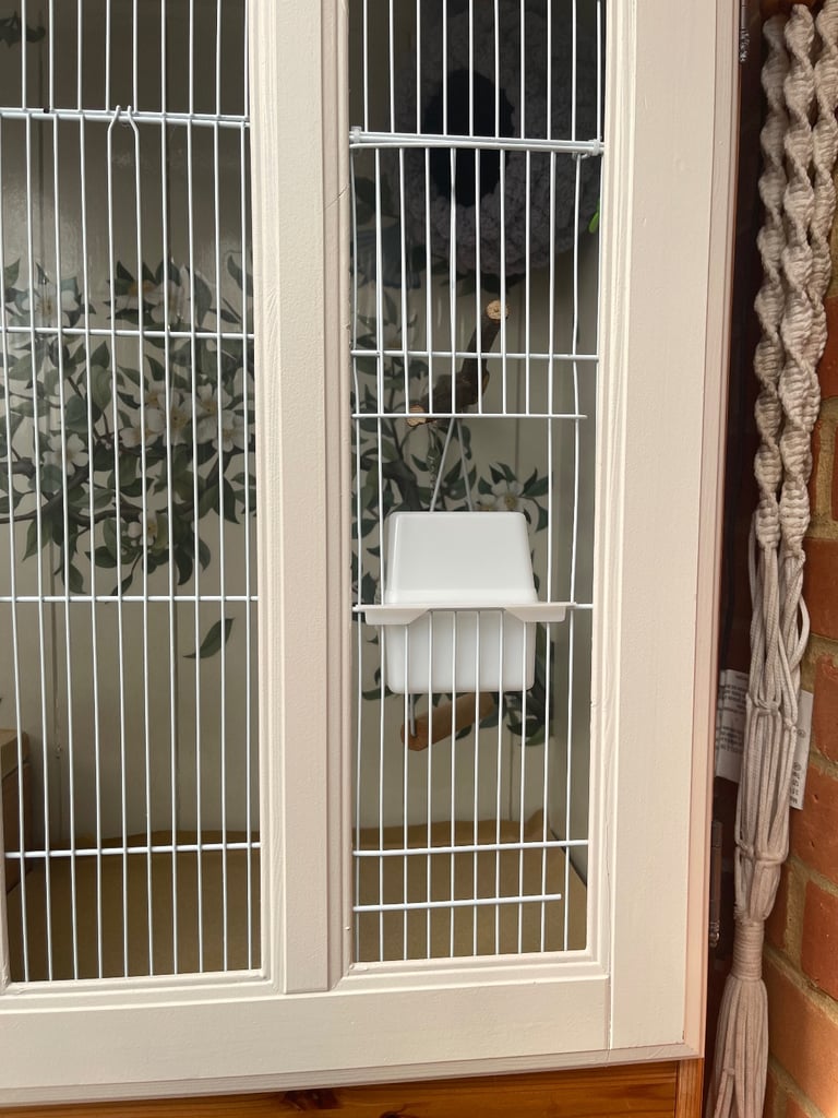 Bespoke Large birdcage unit indoor aviary unique dresser with storage 