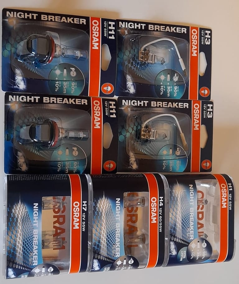 Osram Night Breaker car headlight bulbs H1 H3 H4 H7 H11 Night Breaker driving motorcycle