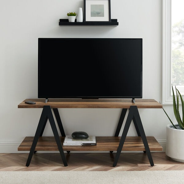 Kalid Reclaimed Barnwood Two Tier A-Leg TV Stand RRP £234 | in Gatley,  Manchester | Gumtree