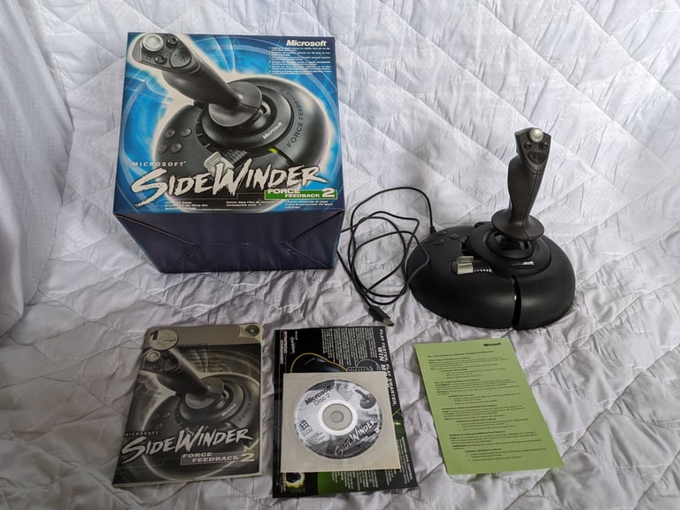 image for Microsoft SideWinder Force Feedback 2 Joystick – PC. USB. BOXED. VIDEO CLIP.