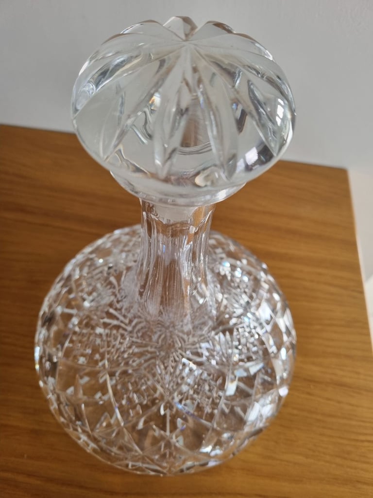 Royal Brierley Lead Crystal Ships decanter