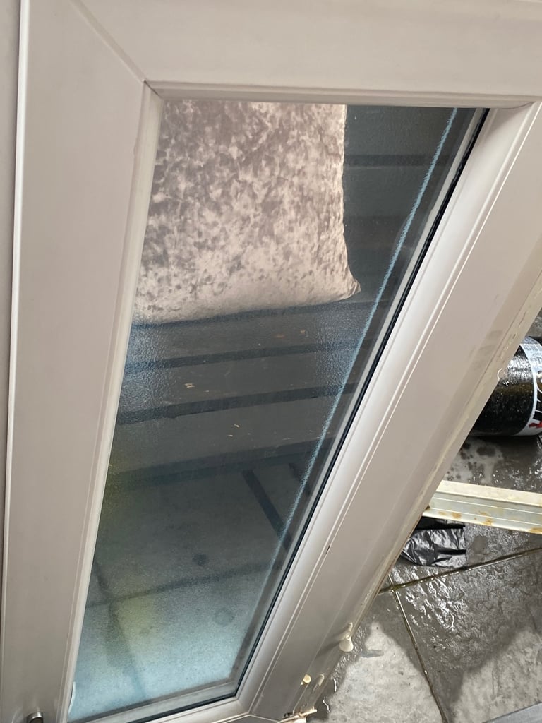 image for small uPVC double-glazed window with frosted glass