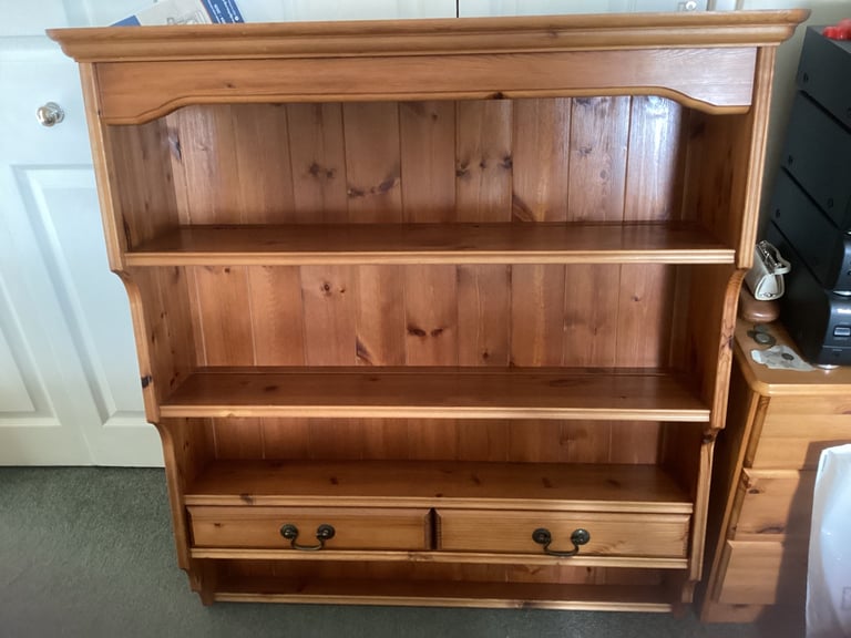 image for Solid Pine wall unit with drawers