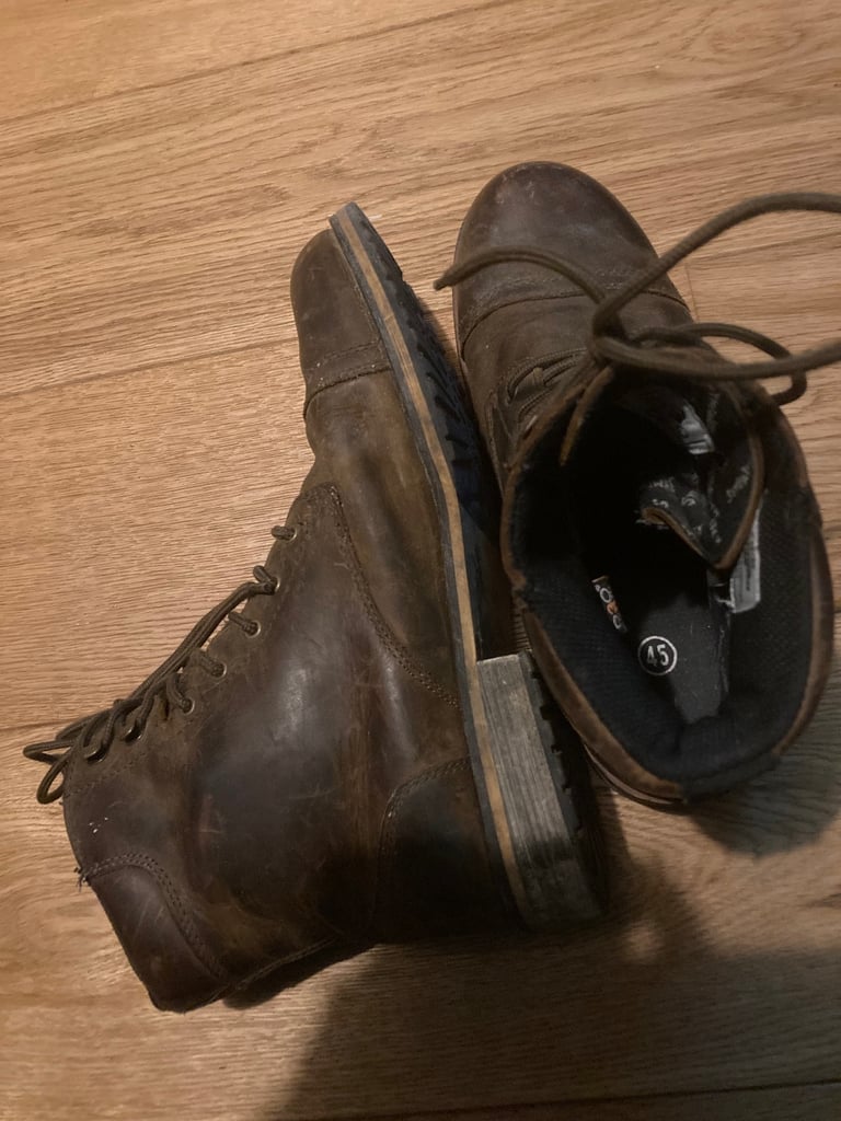 image for Furygan leather motorcycle boots size 11