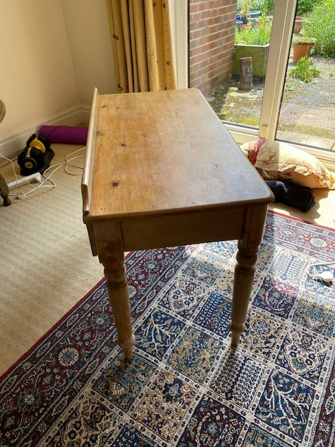 Antique Pine desk / side table