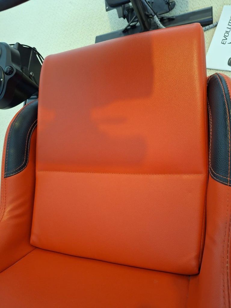 Gaming chair, pedals, wheel etc