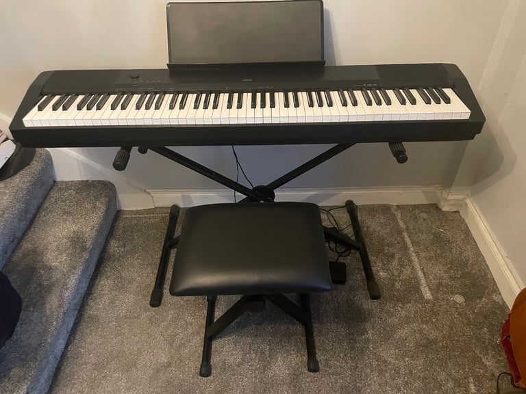 Casio CDP-120 Electric piano with foot pedal stand and stool