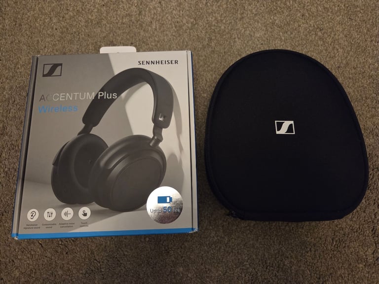 Sennheiser Accentum Plus Bluetooth Over Ear Headphones (Black) - A+ Condition
