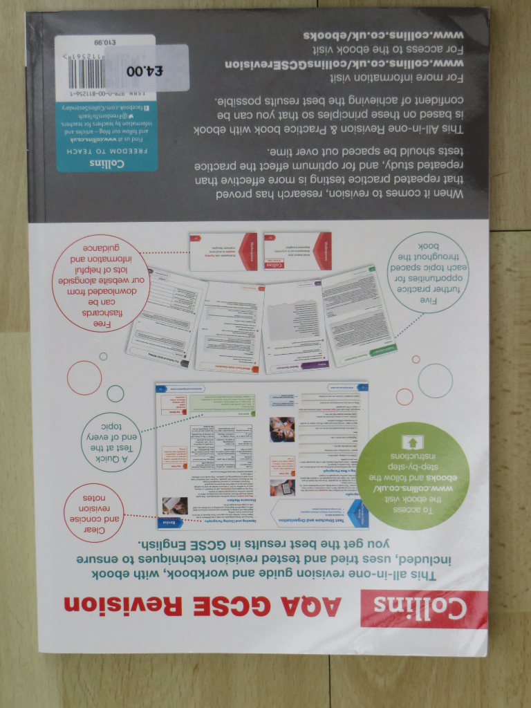 Collins AQA GCSE English Lang/Lit Revision/Practice IMMACULATE CONDITION