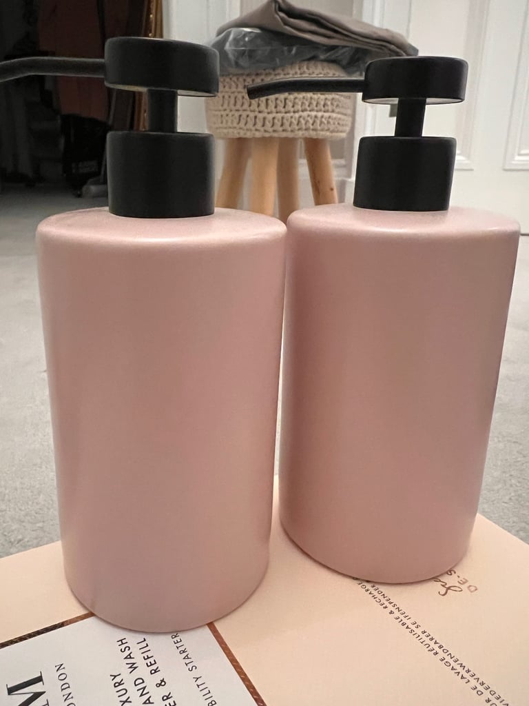 NEOM Pair Of CERAMIC HAND WASH DISPENSER NEW & UNUSED With Original Box