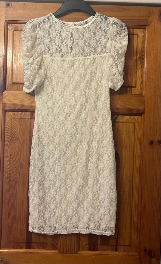 Cream lace dress