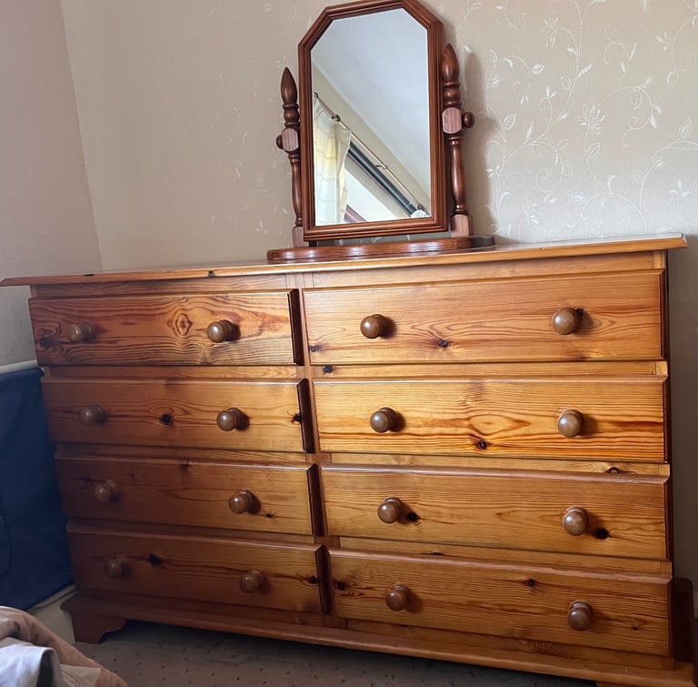 image for Set of 8 drawers and mirror 