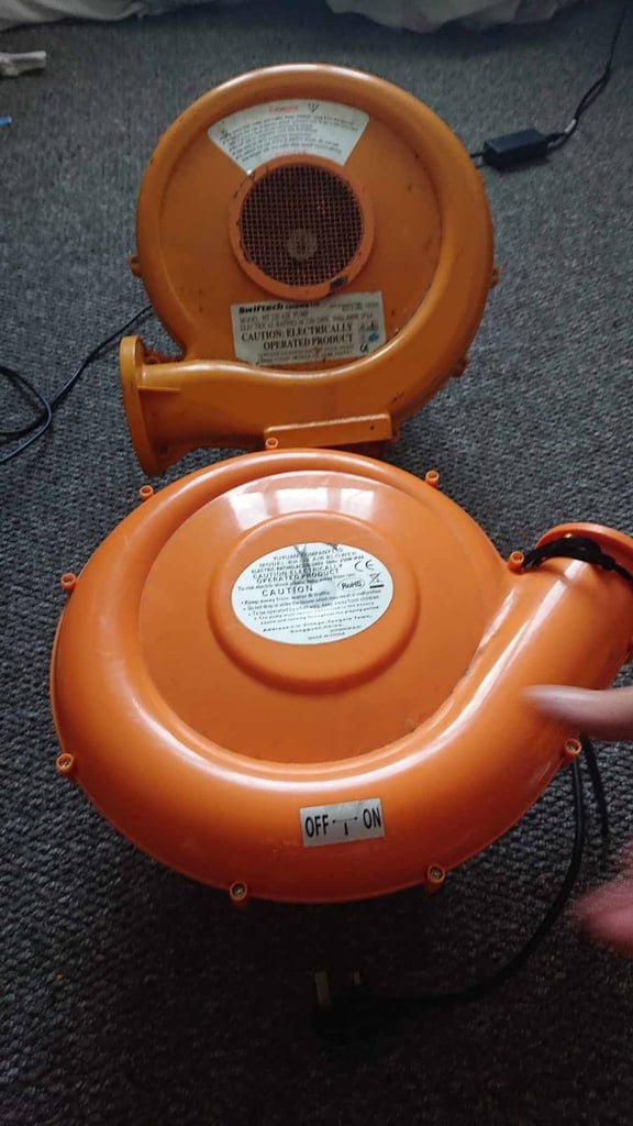 Bouncy castle blowers. 