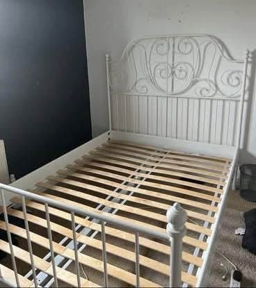  Ikea metal double bed frame - £70 delivered