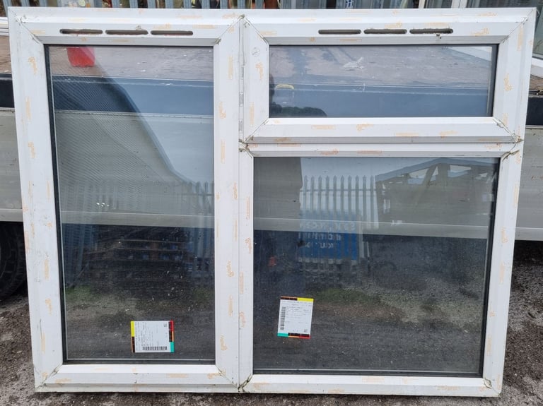 New UPVC Double Glazed White Window 1455mm W x 1155mm H