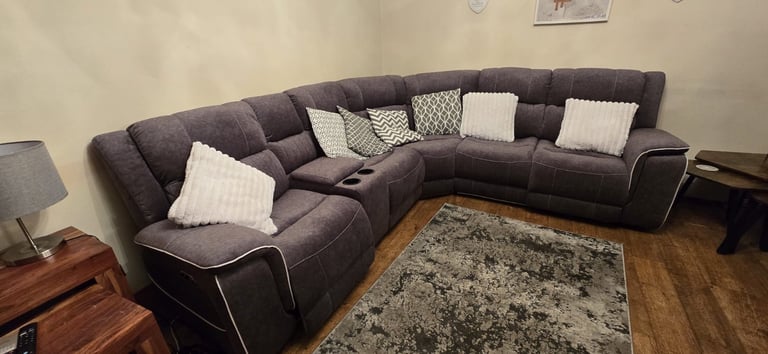 image for Corner Sofa with electric recliners.. 