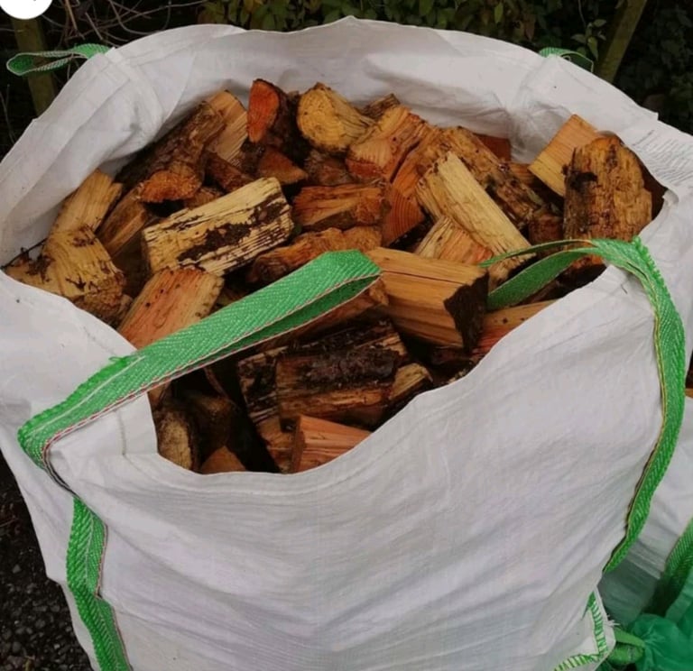 🔥 Logs Firewood Fuel Tonne Bag