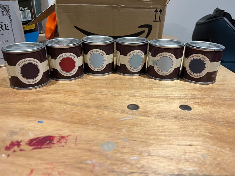 X6 Farrow &Ball tester pots, free