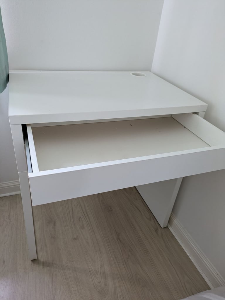 White IKEA Desk