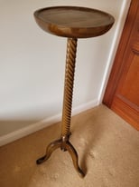 Antique Mahogany Hand Carved Jardiniere Stand